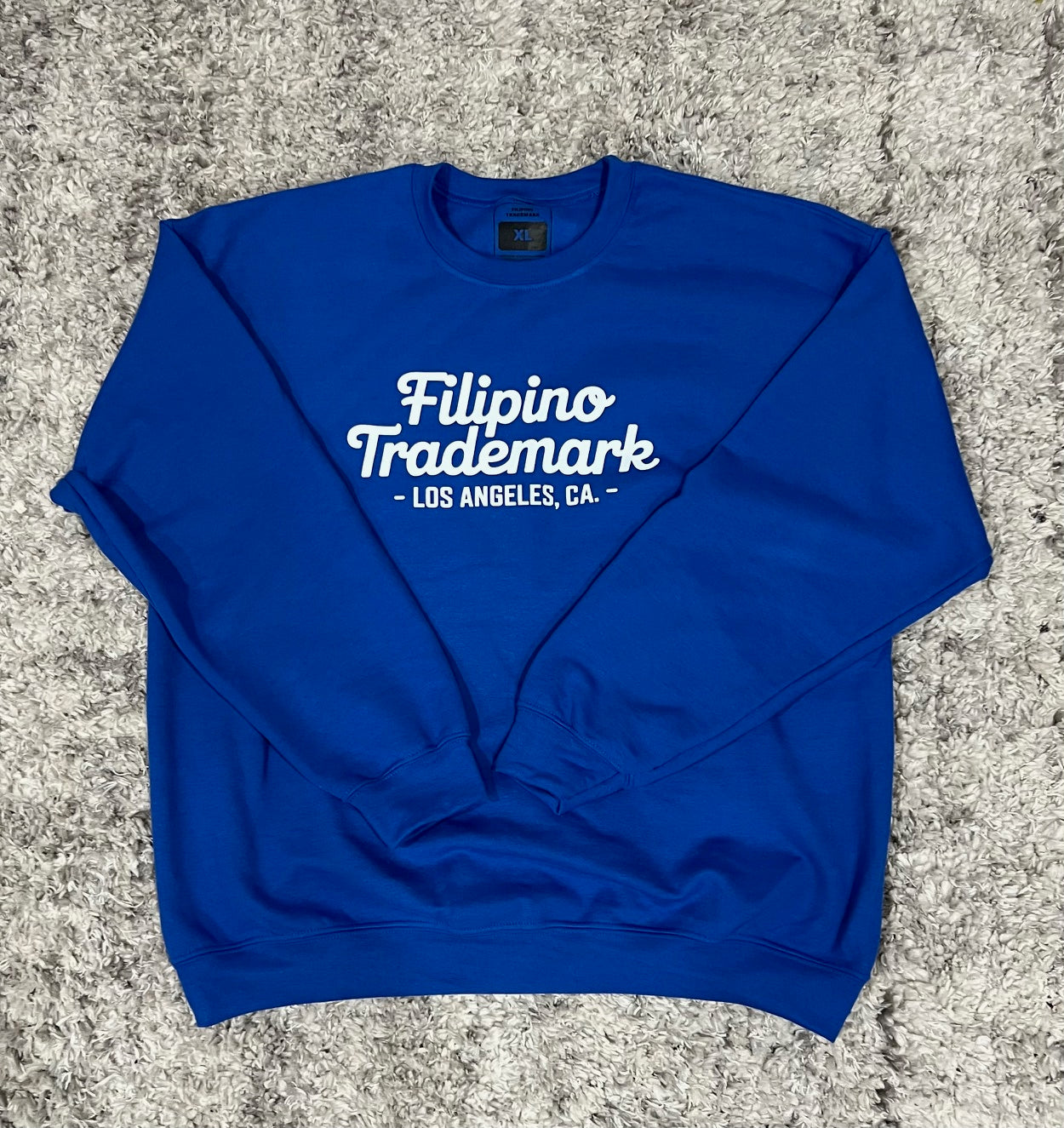 FILIPINO TRADEMARK Crewneck Sweater LA Blue